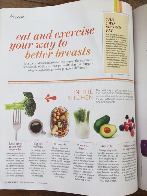 Better breasts New Beauty Magazine featuring Heather Wilson